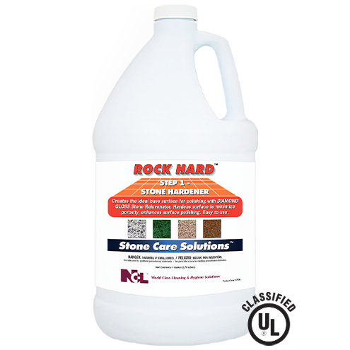 ROCK HARD Floor Hardener 6X6X12 IN 1 GAL Stone & Concrete 4/Case