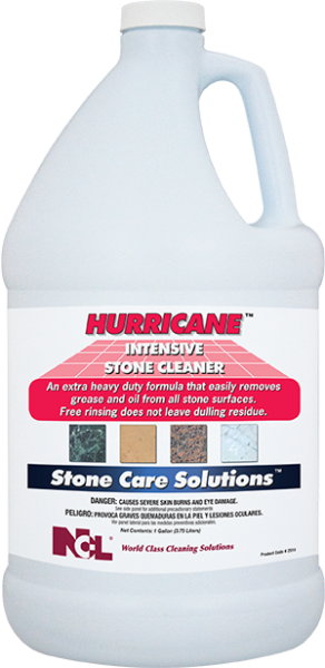 Hurricane Citrus Scent Stone Cleaner 1 GAL Heavy Duty Concentrate Water-Based 4/Case