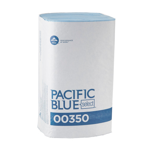 Pacific Blue Select Windshield Towel 10.2X9.5 IN 168.2 FT 2 Paper Single Fold 250 Sheets/Pack 9 Packs/Case