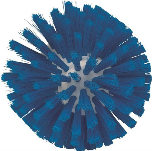 Vikan® Meat Mincer Brush 5.1X5.1X4.5 IN PP Polyester Stainless Steel Blue Threaded Medium Bristle Stiffness 1/Each