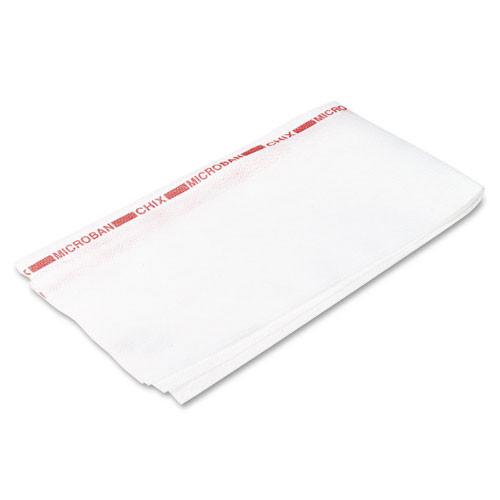 Chicopee® Chix Foodservice Cleaning Towel 21X13 IN Medium Duty Rayon Polyester Red White 150/Case