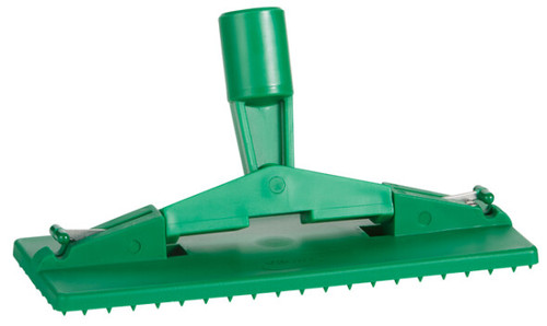 Vikan® Pad Holder 9.1X3.7X3 IN Green PP Stainless Steel Nylon Lockable With Stainless Steel Hooks Swivel 1/Each