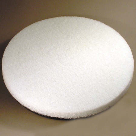 Polishing Pad 19 IN White Synthetic Fiber Use With 350 – 800 RPM Machines 5 Count/Case
