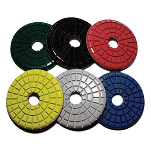 LUMINAIRE™ Diamond #220 Disc Luminaire 3 Polishing Pad 3X0.5 IN Red High Performance 1/Each
