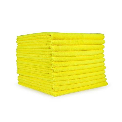 HOSPECO® Smart Choice Cleaning Cloth  12X12 IN 30GM Microfiber Yellow Square 12 Count/Pack 20 Packs/Case