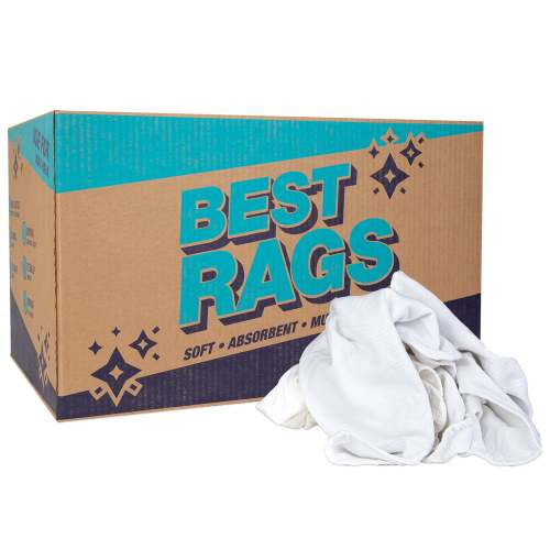 Monarch Brands Polishing Cloth 10 LB Flannel White 1/Case