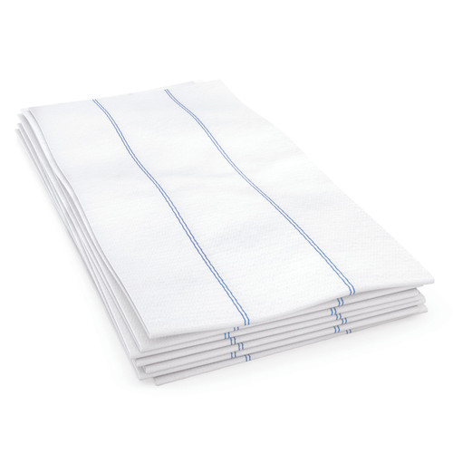 Cascades PRO Tuff-Job® Food Service Cleaning Towel 13X24 IN White Blue 1/4 Fold Premium 72/Case