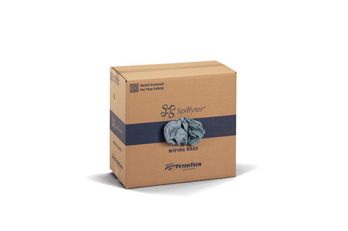 Huck Knit Rag 25 LB Blue Green Reclaimed Box 1/Case