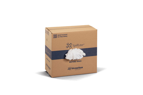 Spilfyter™ Knit Rag 25 LB Textile White Reclaimed 1/Box