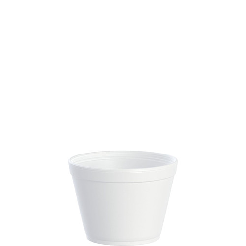 Dart® J Cup® Food Container Base 16 OZ EPS White Round Squat Insulated 25 Count/Pack 20 Packs/Case 500 Count/Case
