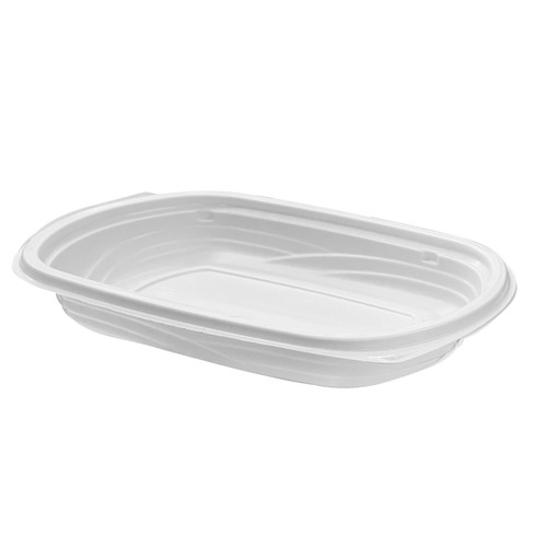 Take-Out Container Base 16 OZ PP White Rectangle 252/Case