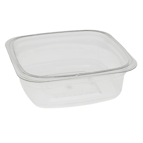 Deli Container Base 8 OZ PET Clear Square 960/Case