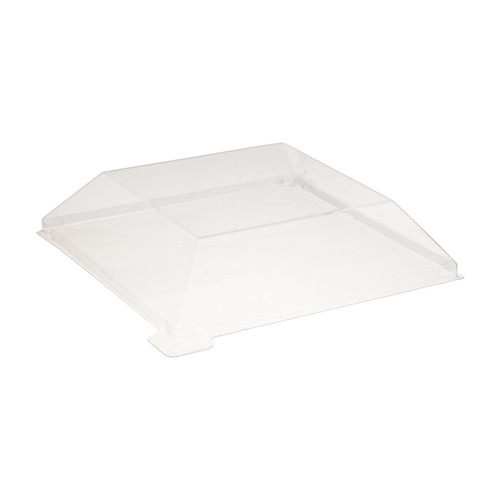 Lid Dome 5.11X5.11X0.78 IN PET Clear Square For Container Freezer Safe 100 Count/Case