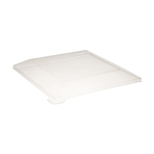Lid Dome 6.88X6.88X0.78 IN PET Clear Square For Container Freezer Safe 100 Count/Case
