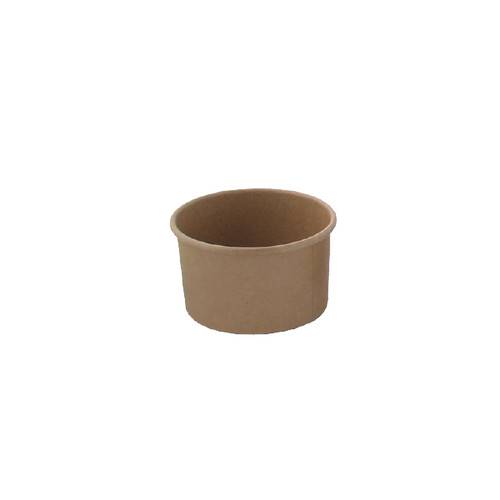 Food Container Base 5 OZ Kraft Paperboard Kraft Round Grease Resistant 50 Count/Pack 20 Packs/Case 1000 Count/Case