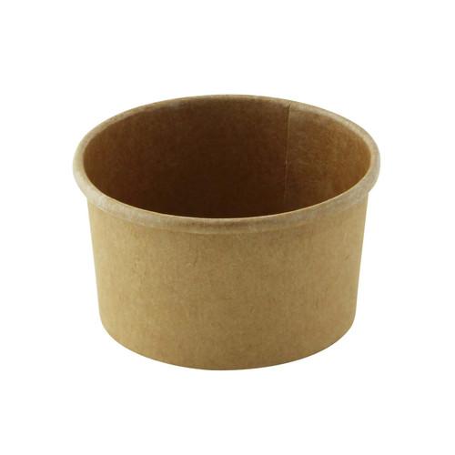 Food Container Base 2.3 OZ Kraft Paperboard Round Grease Resistant 50 Count/Pack 20 Packs/Case 1000 Count/Case