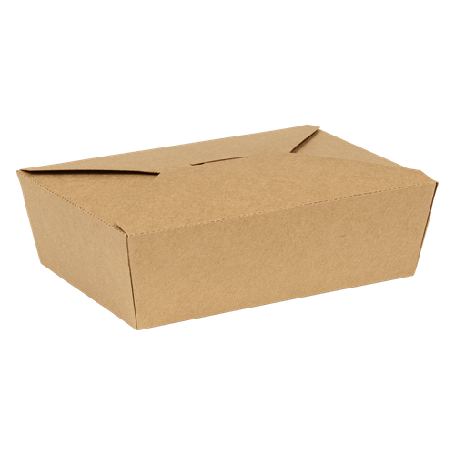 INNOBOX EDGE #3 Take-Out Box Fold-Top 7.625X5.375X2.5 IN Kraft 130/Case