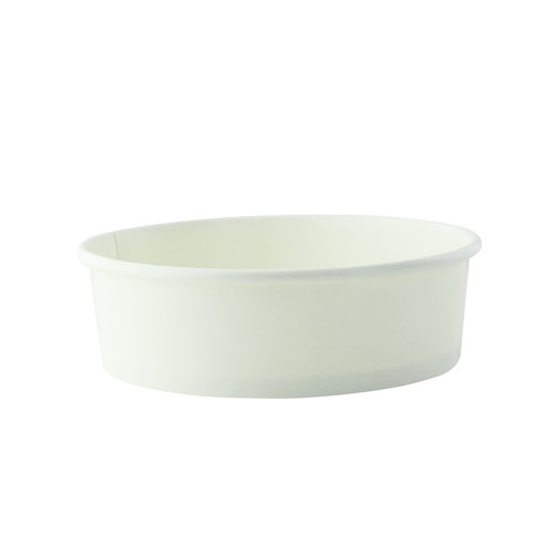 Food Container Base 16 OZ Paper White Round Grease Resistant 45 Count/Pack 8 Packs/Case 360 Count/Case