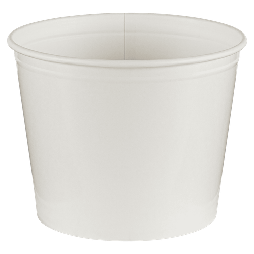 Bucket & Tub 85 OZ SBS Paperboard White Leak Resistant 200/Case