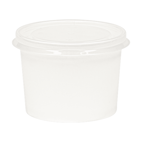 Soup Food Container 12 OZ SBS Paperboard White Leak Resistant 500/Case