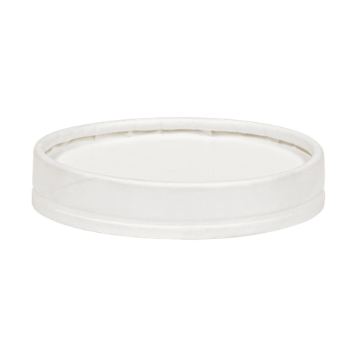 Lid Small (SM) Paper SBS Paperboard White For 6-8-10-12 OZ 16 OZ Tall Soup Cup 500/Case