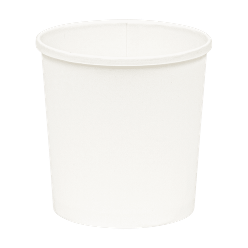 Soup Food Container Base 16 OZ SBS Paperboard White Tall Leak Resistant 500/Case