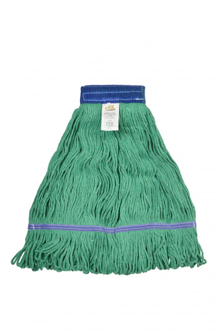 Mop Head Green Cotton Synthetic Blend Loop End 5IN Headband Large 1/Each