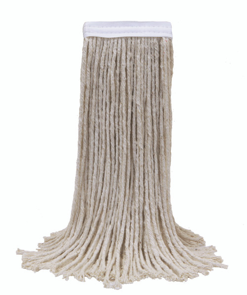 MaxiCotton™ Mop Head #32 21X6X1 IN White Cotton 8PLY 1.25IN Narrow Headband 12/Case