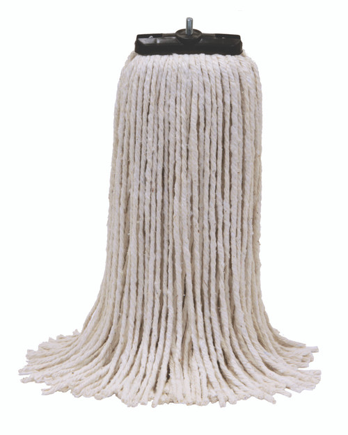 MaxiCotton™ Mop Head 16.5X6X1 IN White Cotton 4PLY Screw On Cut End 1/Case