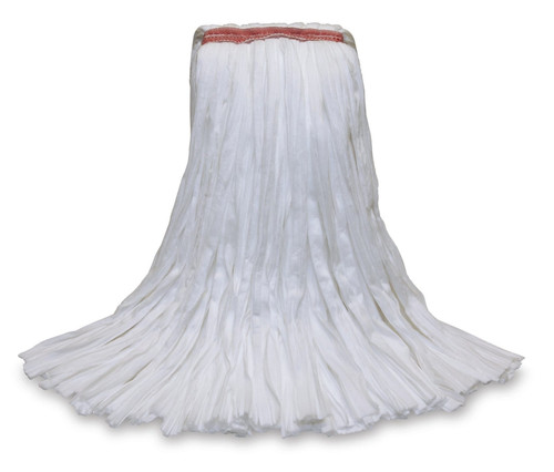 MaxiSorb® Mop Head #16 White Poly Rayon Blend Non-Woven Fabric 1IN Headband Holds Over 200% More Liquid 1/Each