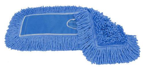 MaxiTwist® Dust Mop Head 24X5 IN Blue Microfiber Loop End 1/Each