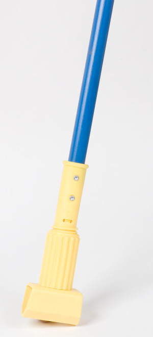 Mop Handle Blue Yellow Fiberglass 1/Each