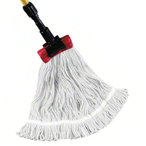 Starline® Wet Mop Head Medium (MED) Blue Cotton Rayon Blend 4PLY Loop End Not Launderable 5IN Headband Tailband 1/Each