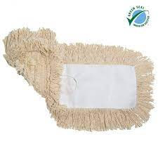 Dust Mop 60X5 IN White Slot Pocket Backing 1/Each
