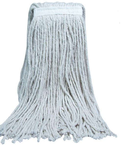 Mop Head #24 20 OZ Cotton 4PLY Cut End Narrow Headband 1/Case