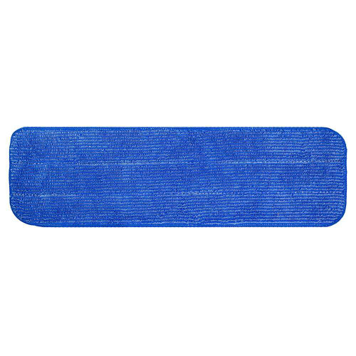 Wet Mop Pad 18 IN Blue Microfiber Flat Washable 1/Each