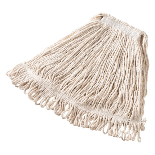 Super Stitch® Wet Mop Head Medium (MED) 20 OZ White Cotton Loop End 1IN Headband 1/Each
