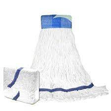 Mop Head Large (LG) White Blend Wide Band 1/Each