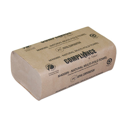 Folded Paper Towel Kraft Multifold 4000 Sheets/Case