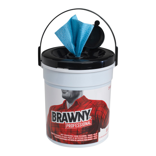 Brawny® Professional Folded Paper Towel 12.2X8.6 IN 1PLY Blue 84 Sheets/Pack 6 Packs/Case 504 Sheets/Case