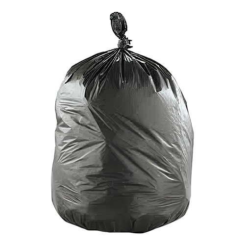 Municipal Can Liner 38X58 IN Black Plastic 10 Count/Pack 5 Packs/Case 50 Count/Case