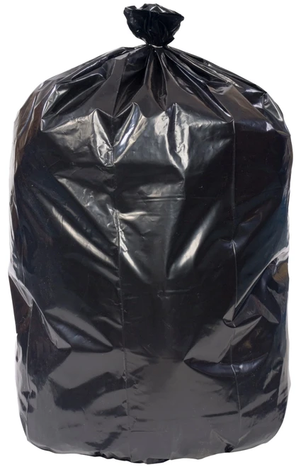Can Liner 40X46 IN Black Reprocessed Resin 2MIL 100/Case