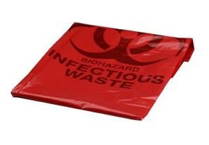 Biohazard Bag 40X46 IN Red Plastic 1.25MIL 100/Case
