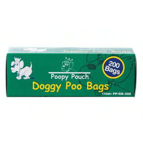 Pet Waste Bag 3-4 GAL Green Plastic 200 Count/Pack 10 Packs/Case 2000 Count/Case