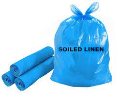 Soiled Linen Bag 30X43 IN Blue Plastic 1.25MIL 10 Count/Pack 20 Packs/Case 200 Count/Case