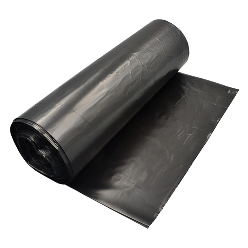 Can Liner 24X24 IN Black Plastic 0.85MIL 500/Case