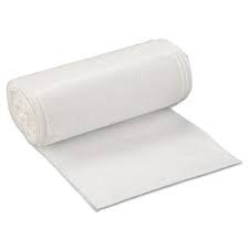 Heritage Can Liner 22X16 IN White Plastic 0.75MIL Roll 100/Case