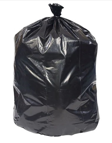 Can Liner 38X58 IN 60 GAL Black PIR 1.5MIL Roll 10 Count/Pack 10 Packs/Case 100 Count/Case