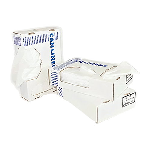 Victoria Bay Can Liner 33X39 IN White Plastic 0.75MIL Extra Heavy Roll 25 Count/Roll 6 Rolls/Case 150 Count/Case