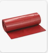 Victoria Bay Can Liner 30.5X43 IN 30-40 GAL Red Plastic 3MIL 10 Count/Roll 5 Rolls/Case